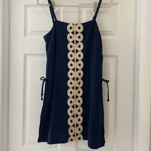 Lilly Pulitzer Navy Mini Dress with **BUILT IN SHORTS**
